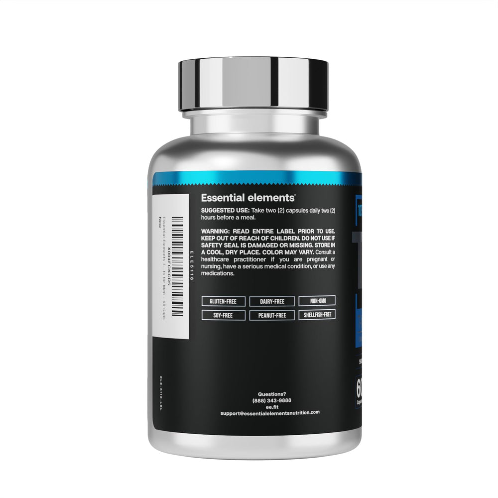 Essential Elements T-Hero Platinum ashwagandha and shilajit concept image suggesting potency