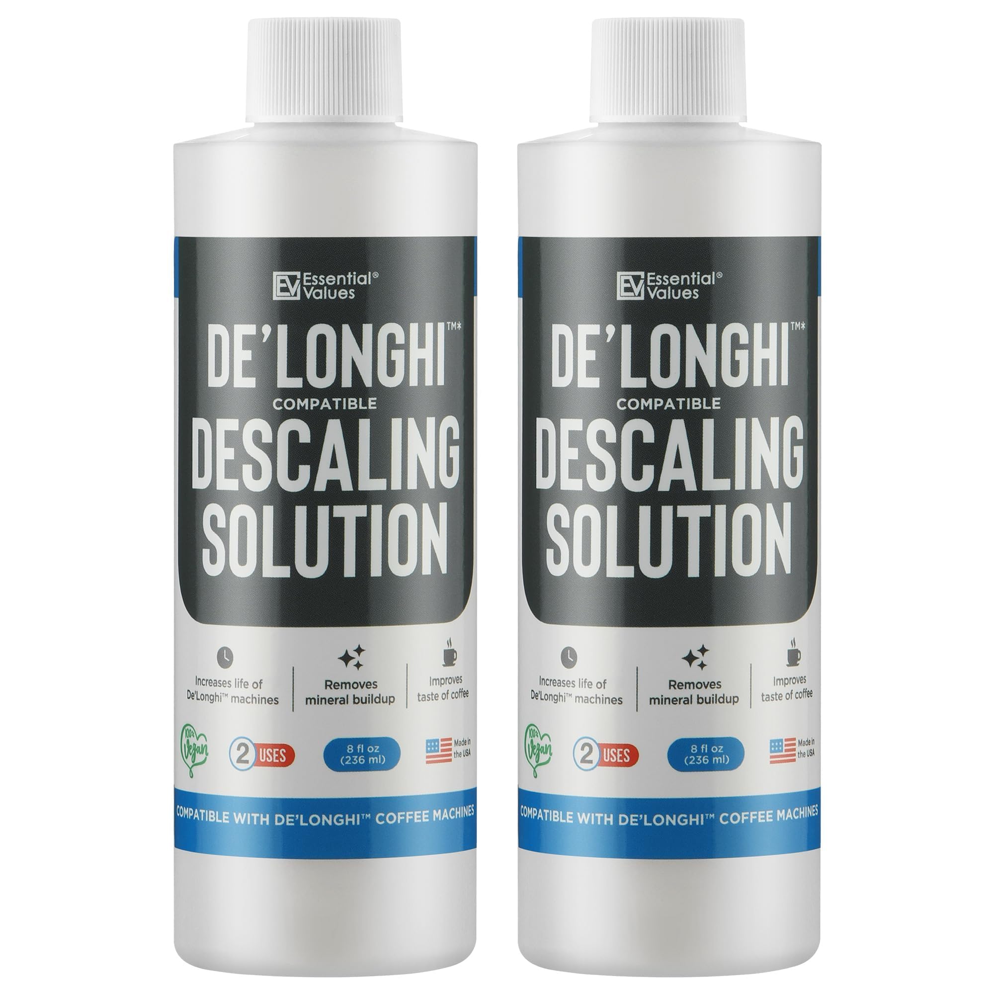 Essential Values front bottle showing product and clarity benefit