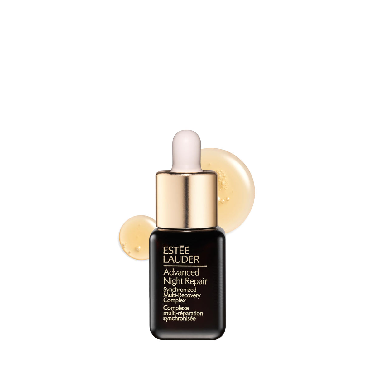 Estée Lauder travel serum front bottle shows compact design and portability benefit
