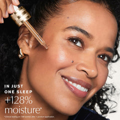 Estée Lauder pipette dispensing serum highlighting easy controlled application