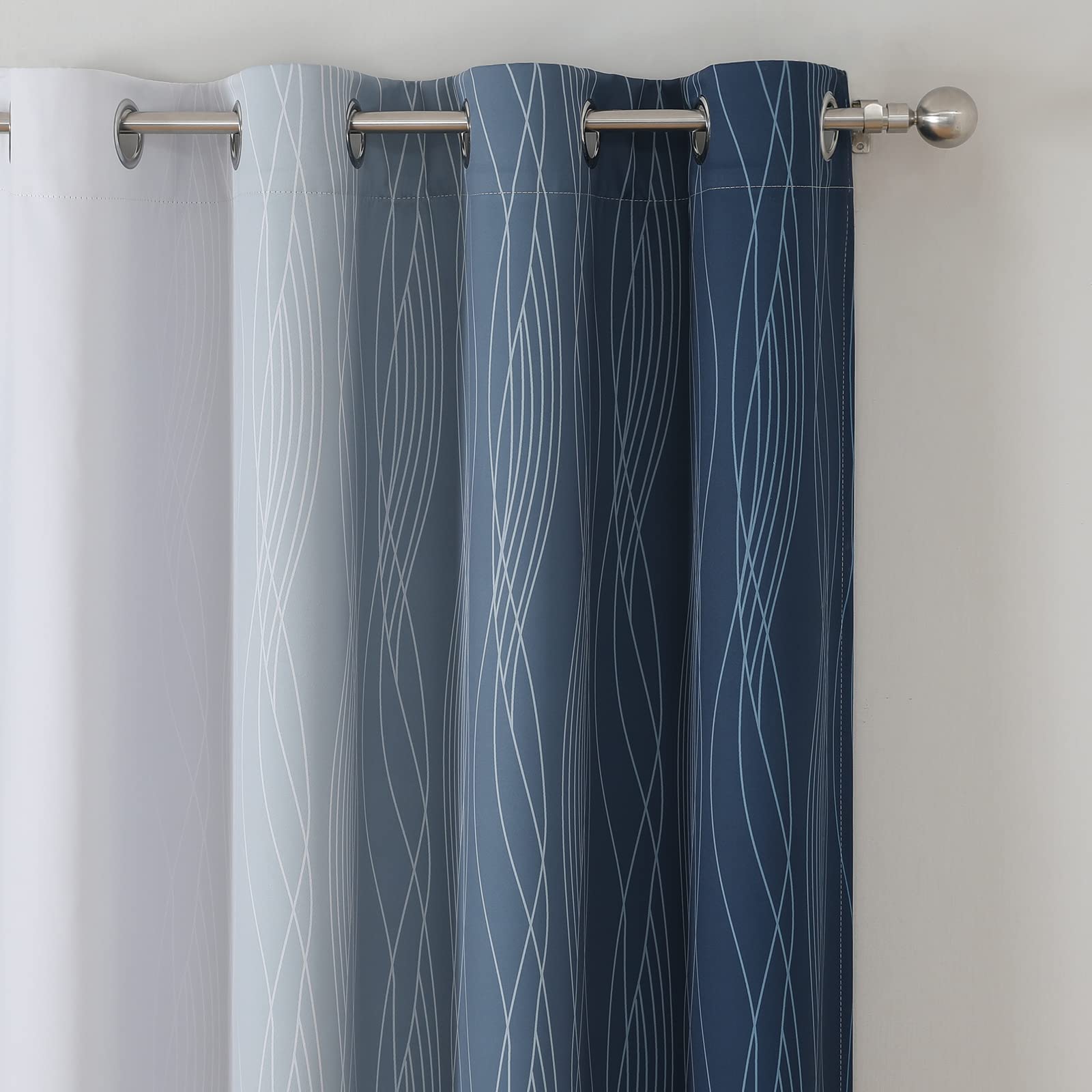Estelar Textiler curtains hung on rod showing effortless installation and room darkening