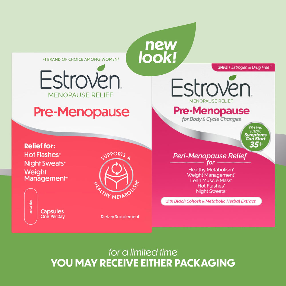 Estroven capsule close-up revealing texture and size for easy daily use