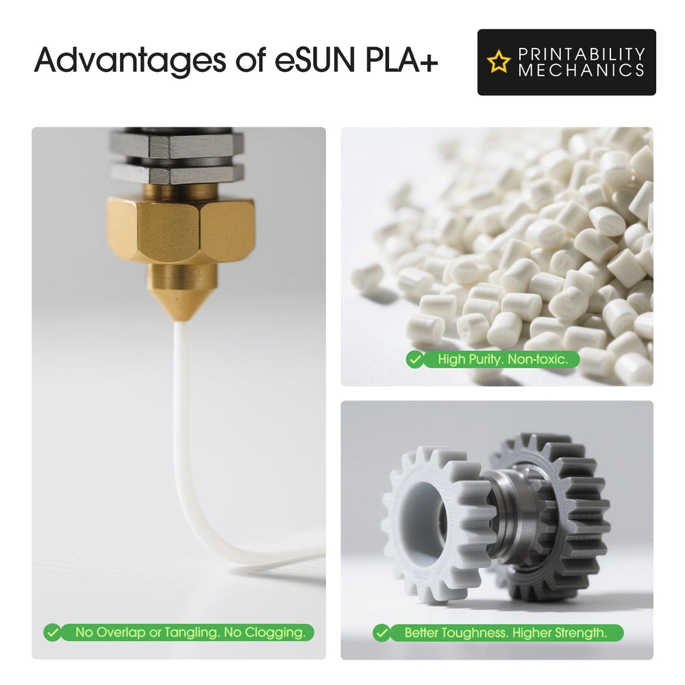eSUN filament feeding into a Bambu Lab printer for high-speed consistent extrusion