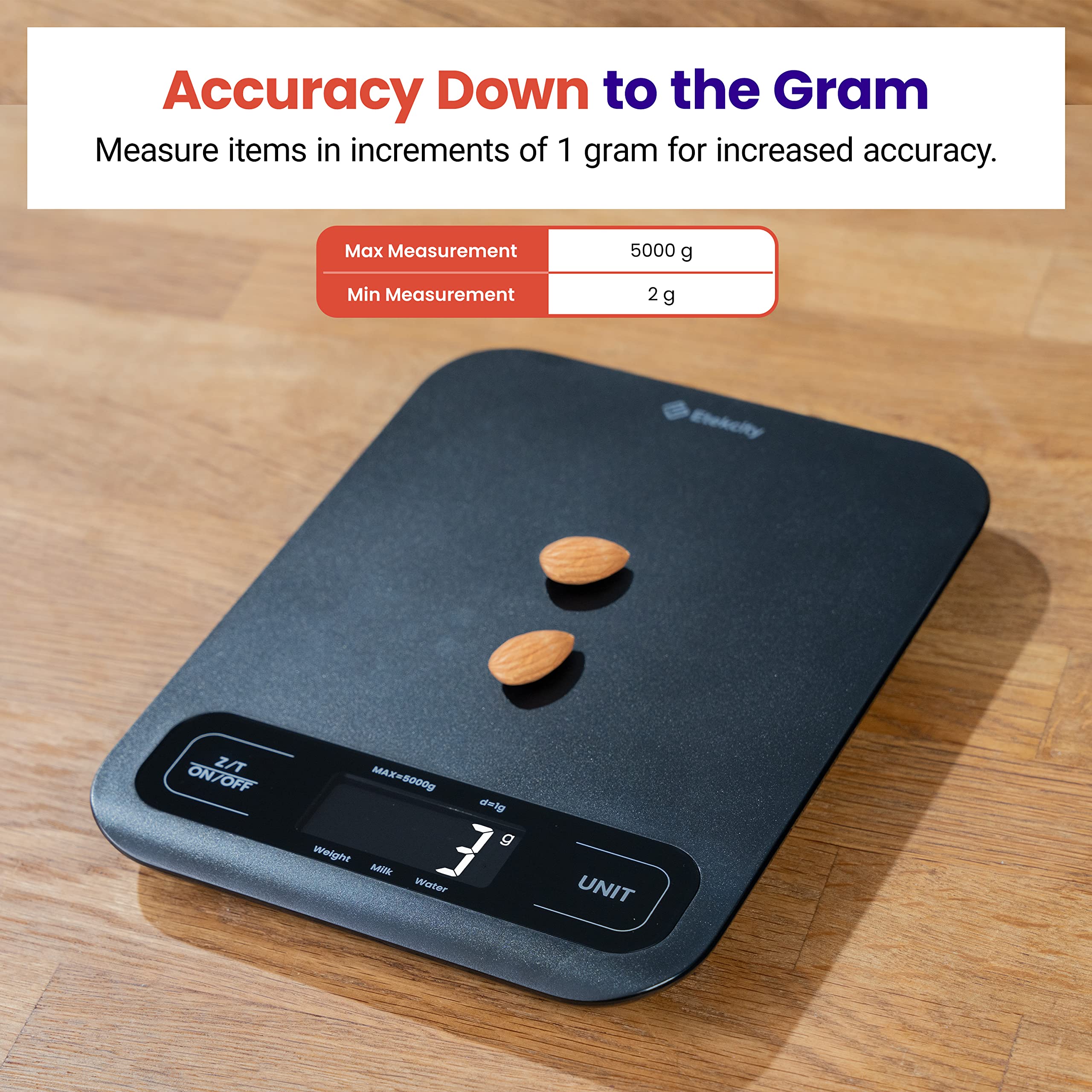 Etekcity scale large platform providing stable surface for bowls and jars