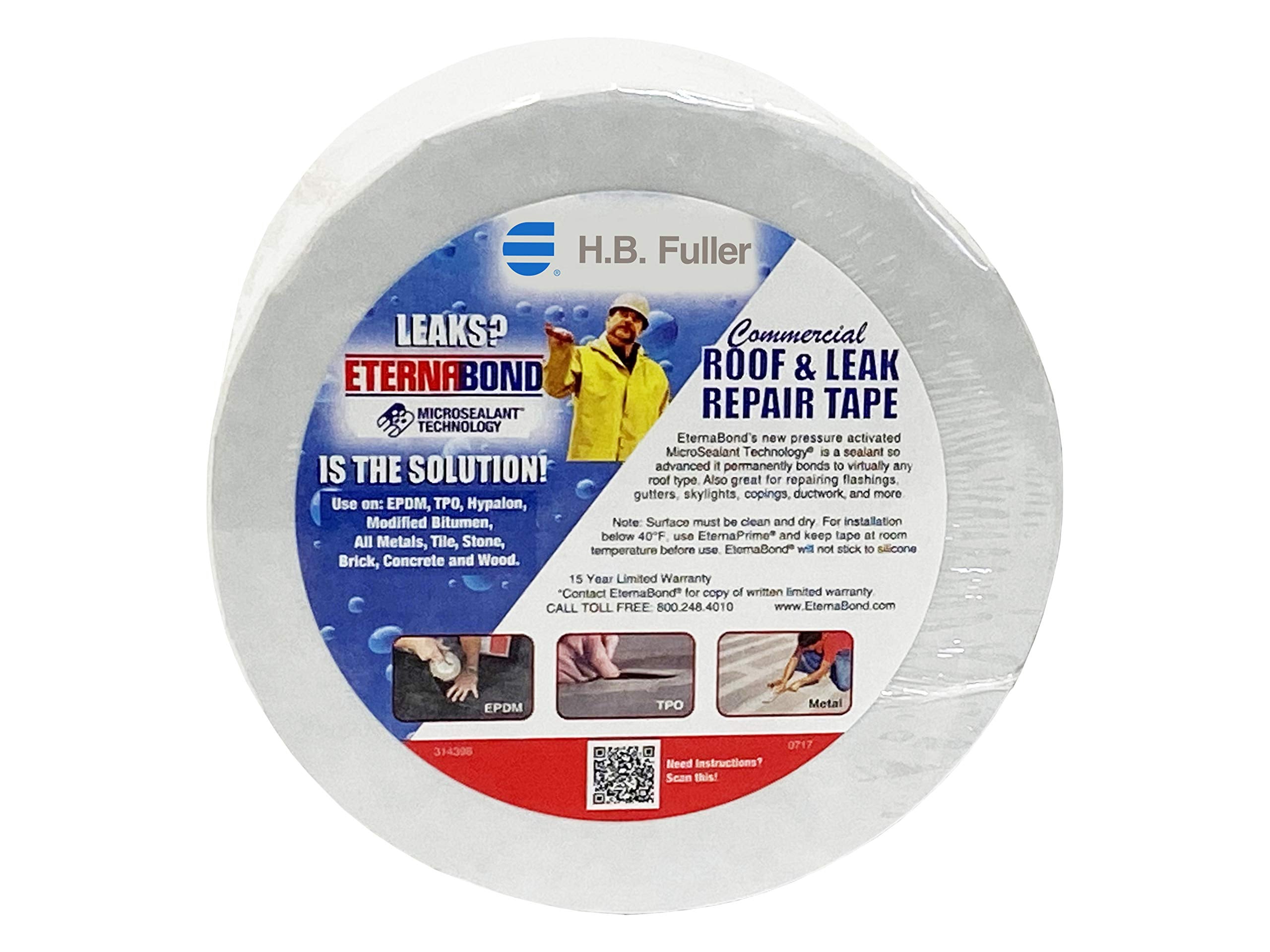 EternaBond adhesive close-up showing sticky microsealant bond