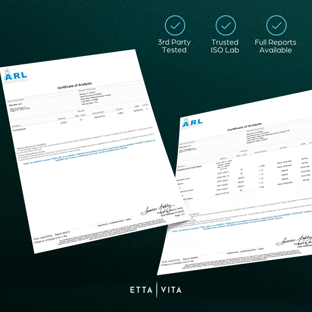 Etta Vita packaging and box display emphasizing protective glass and presentation