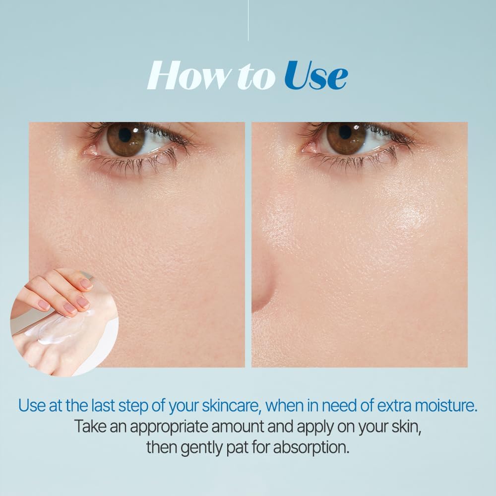 ETUDE hand applying cream showing easy spreadability and calming benefit