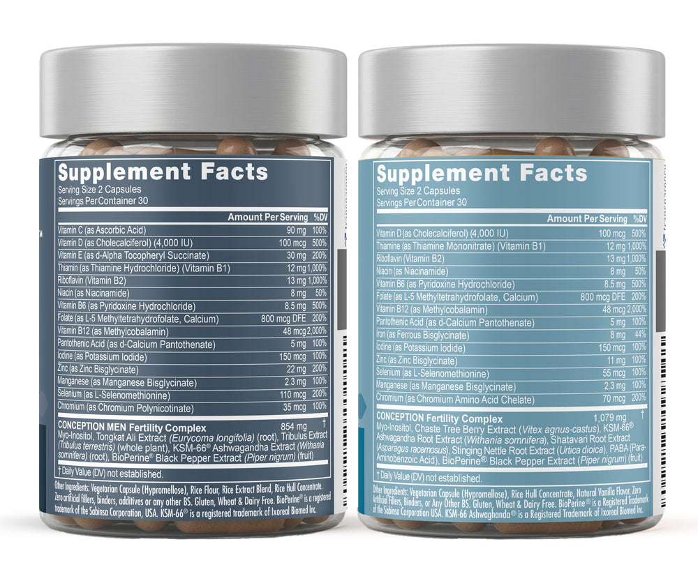 Couple taking Eu Natural supplements together to support conception