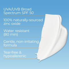 Eucerin applied to baby arm demonstrating gentle, non-irritating protection