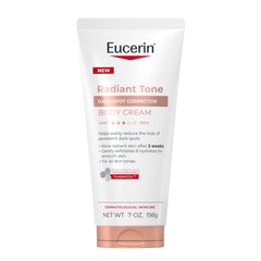Eucerin front tube showing product and benefits for brightening