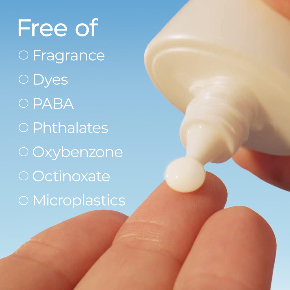 Eucerin product label close-up highlighting ingredients and claims