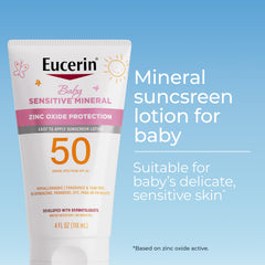 Eucerin creamy mineral lotion texture close-up for easy spreadability benefit