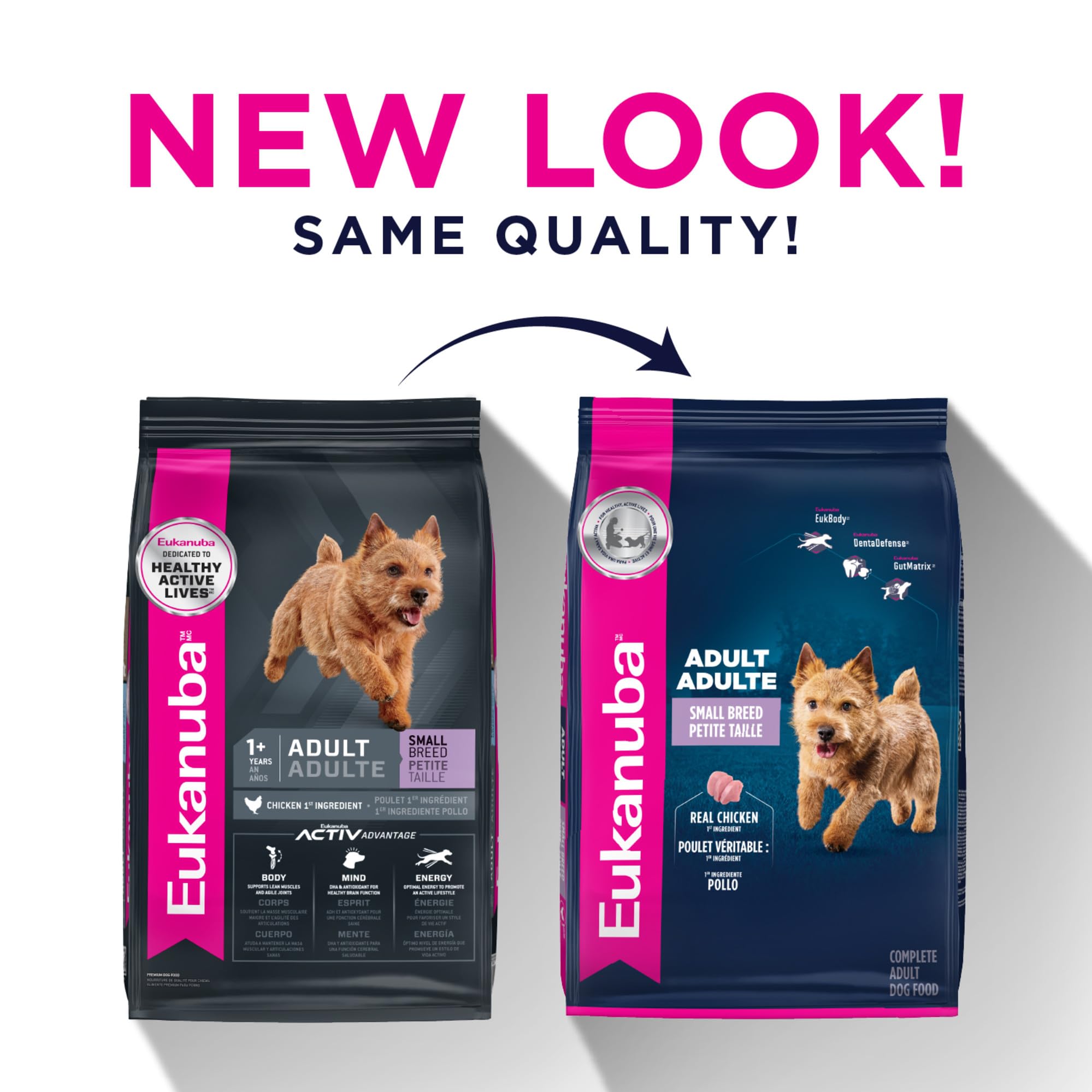 Eukanuba glucosamine chondroitin graphic indicating joint mobility support