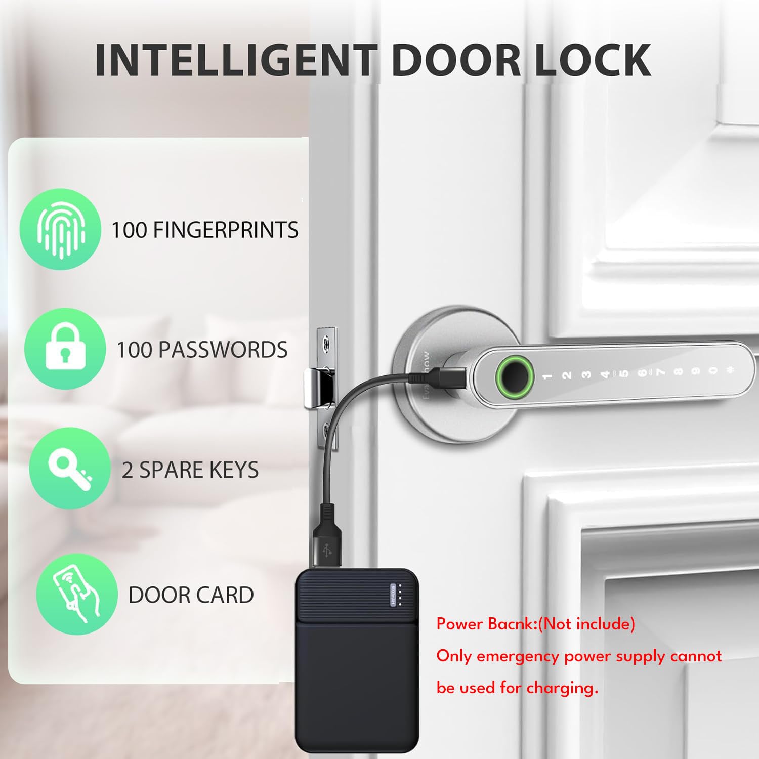 Evanshow keypad and card slot detail enabling multiple access options