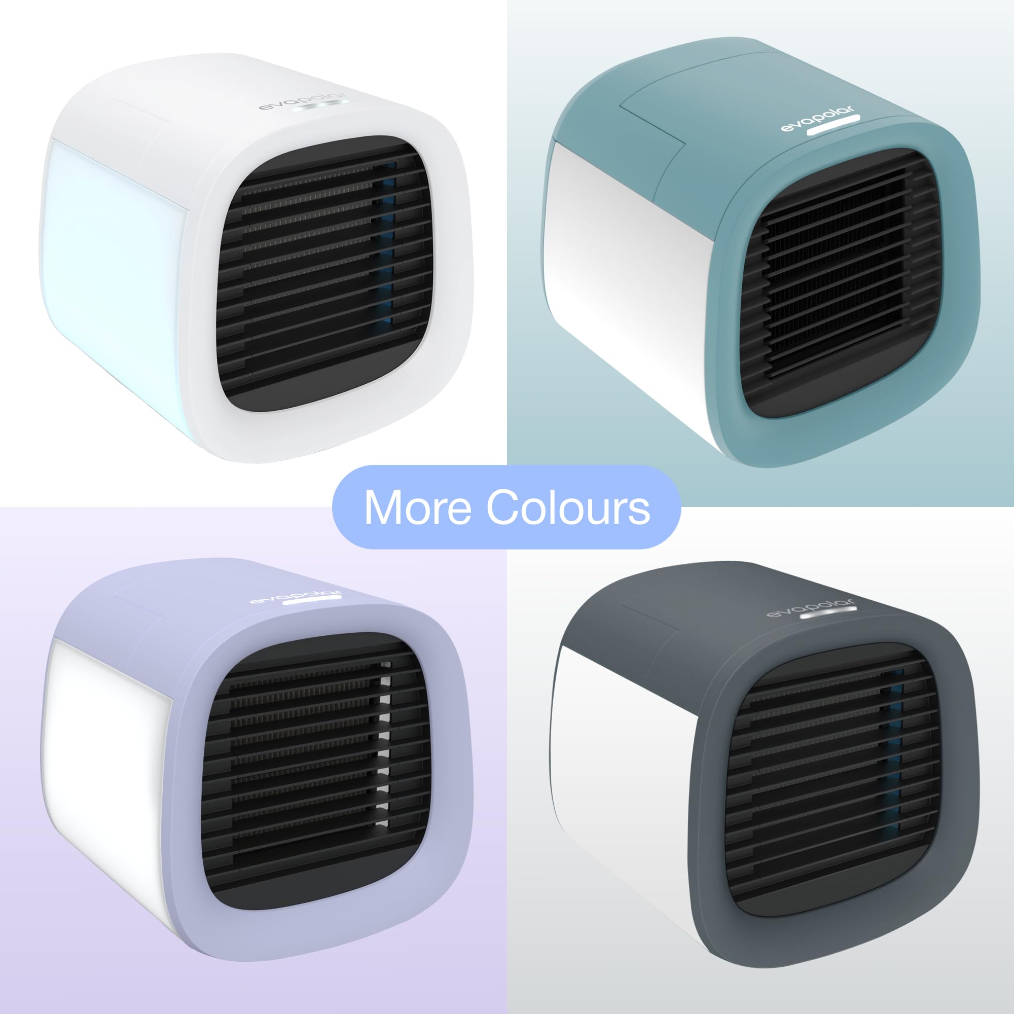 Evapolar evaCHILL 4-speed display showing adjustable airflow for customized comfort