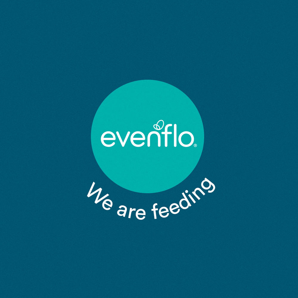evenflo bottle in nursery scene illustrating calm feeding routine