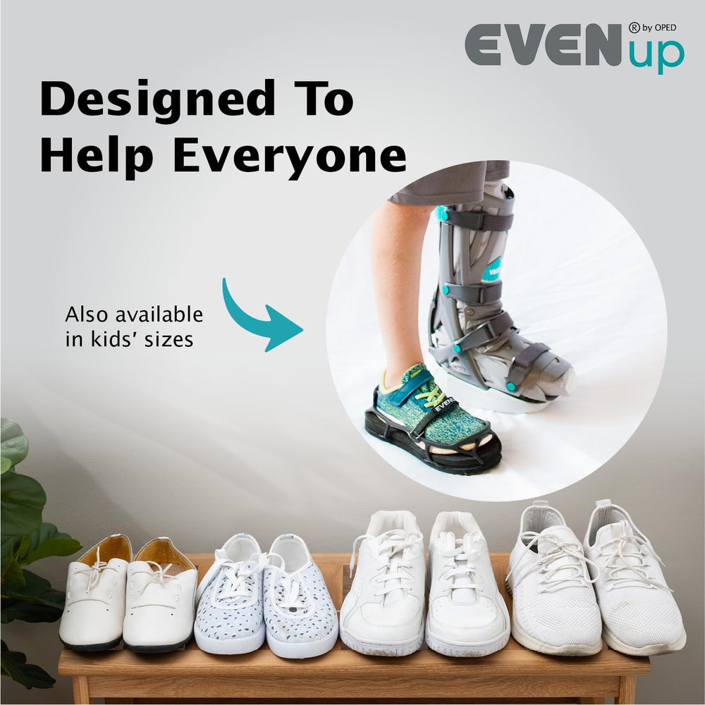 EVENup teal underside close-up displaying branded bottom and slip resistance