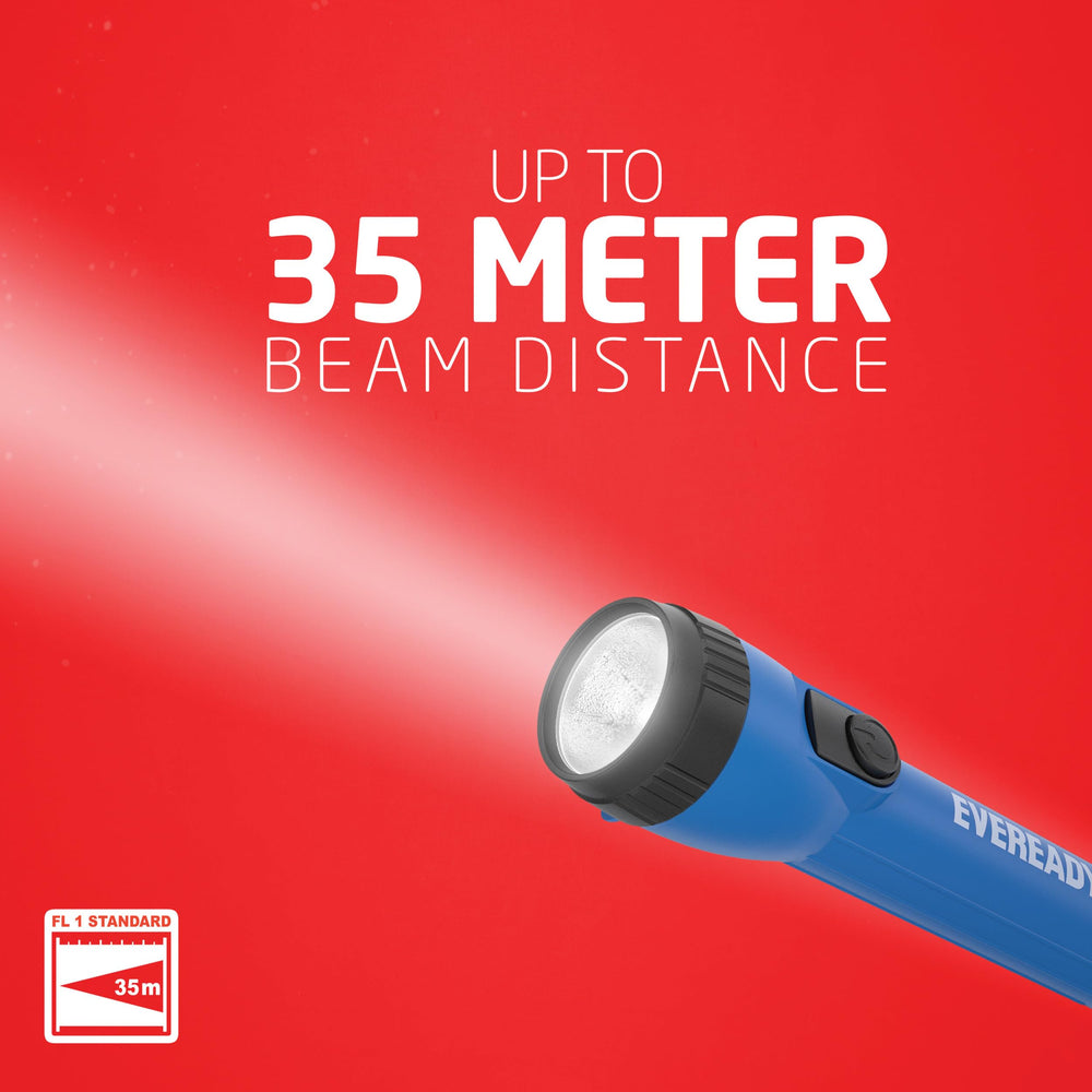 EVEREADY included AA batteries beside flashlights for immediate use