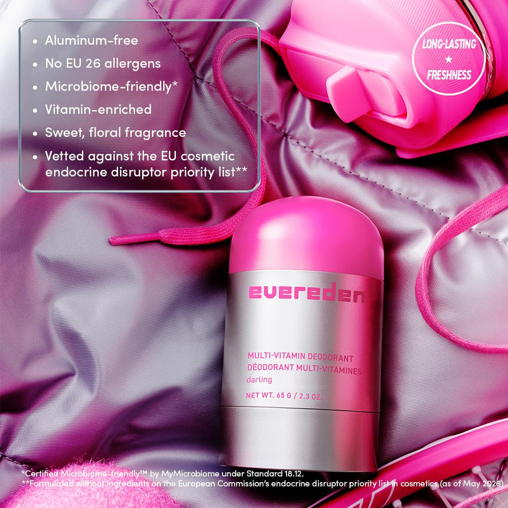 Evereden deodorant stick top view demonstrating easy application