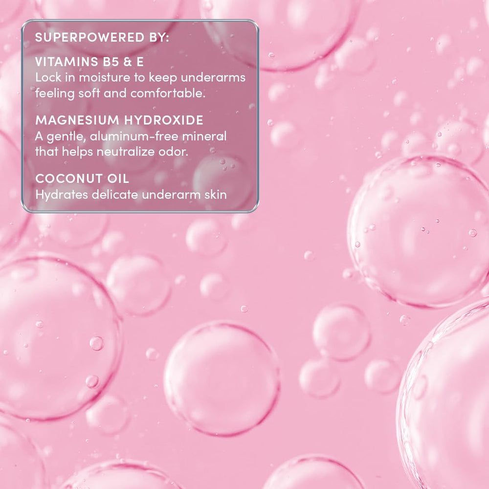 Evereden vitamins B5 and E visual emphasizing skin-conditioning benefit