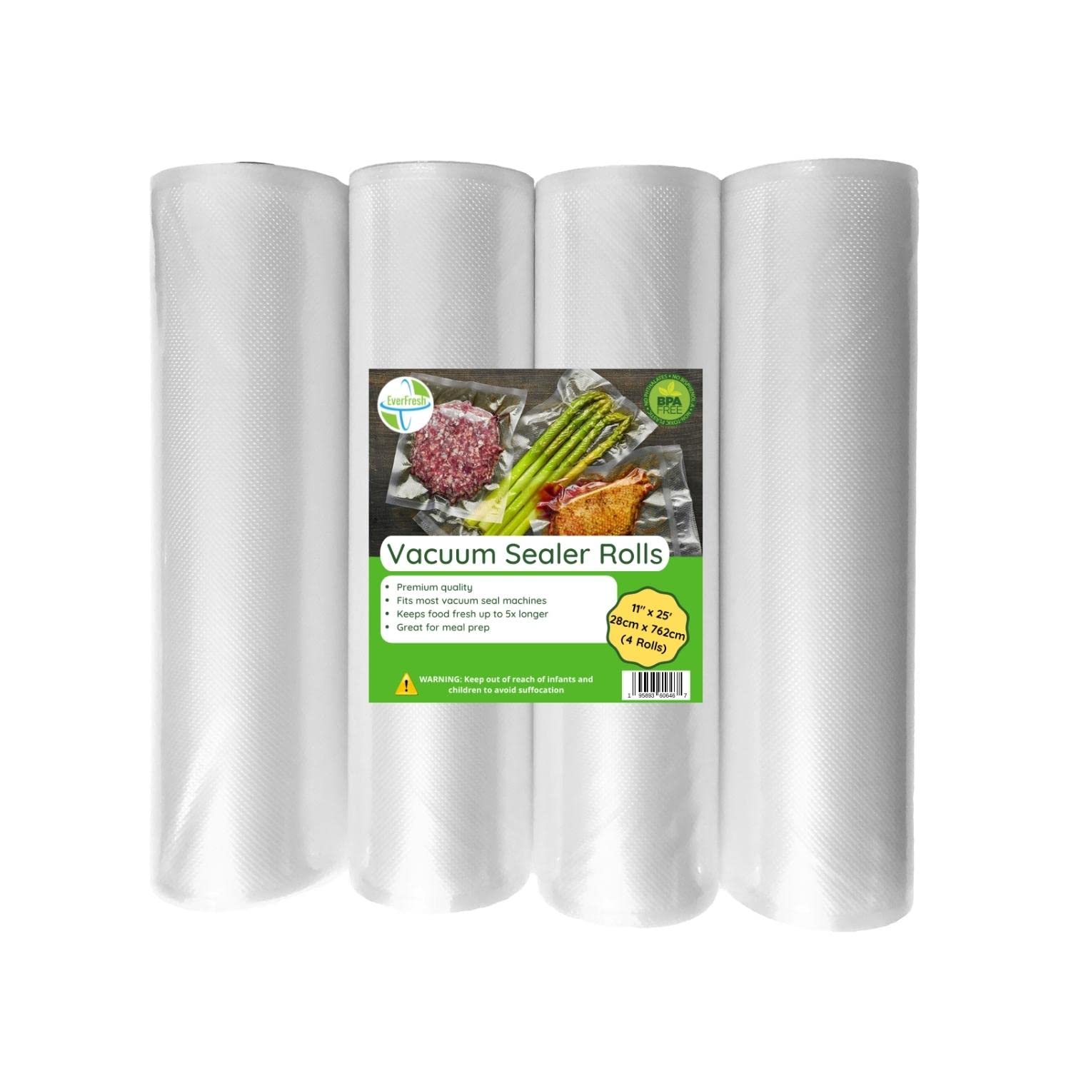 EverFresh roll front packaging showing 4-pack and size benefits