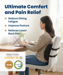 Everlasting Comfort side profile highlighting contoured curve that supports the lower spine