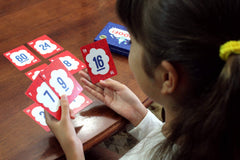 Evermade card closeup showing printed numbers and durable stock for classroom use