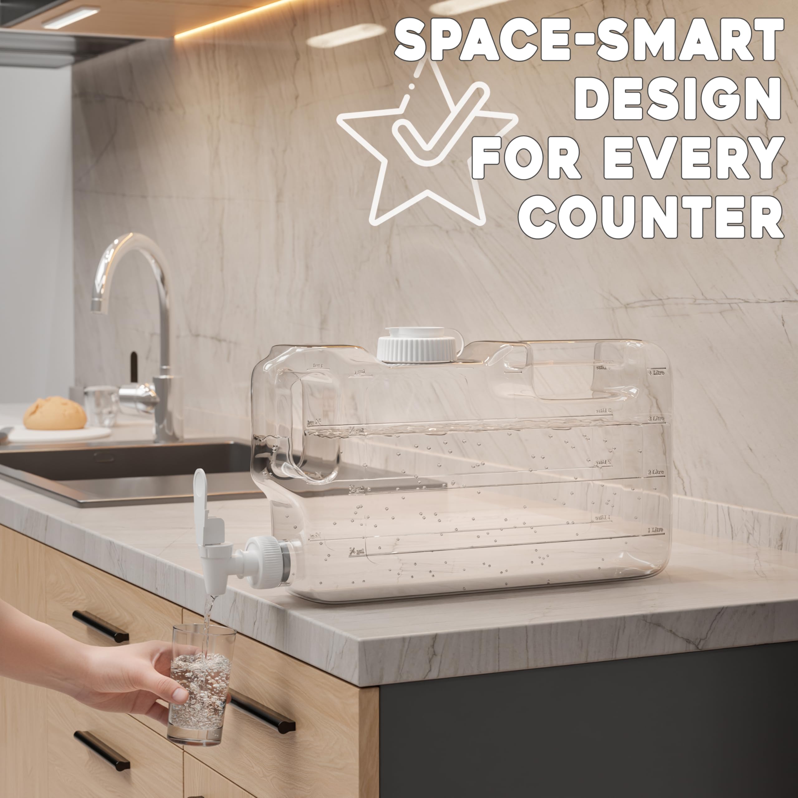 EverQuench stored on refrigerator shelf keeping water cold and accessible