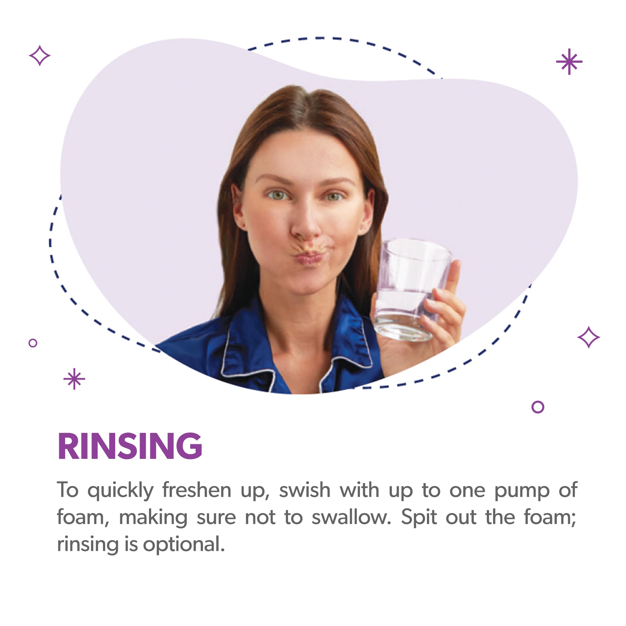 EverSmile OrthoFoam label close-up highlighting ingredients and usage directions for confidence