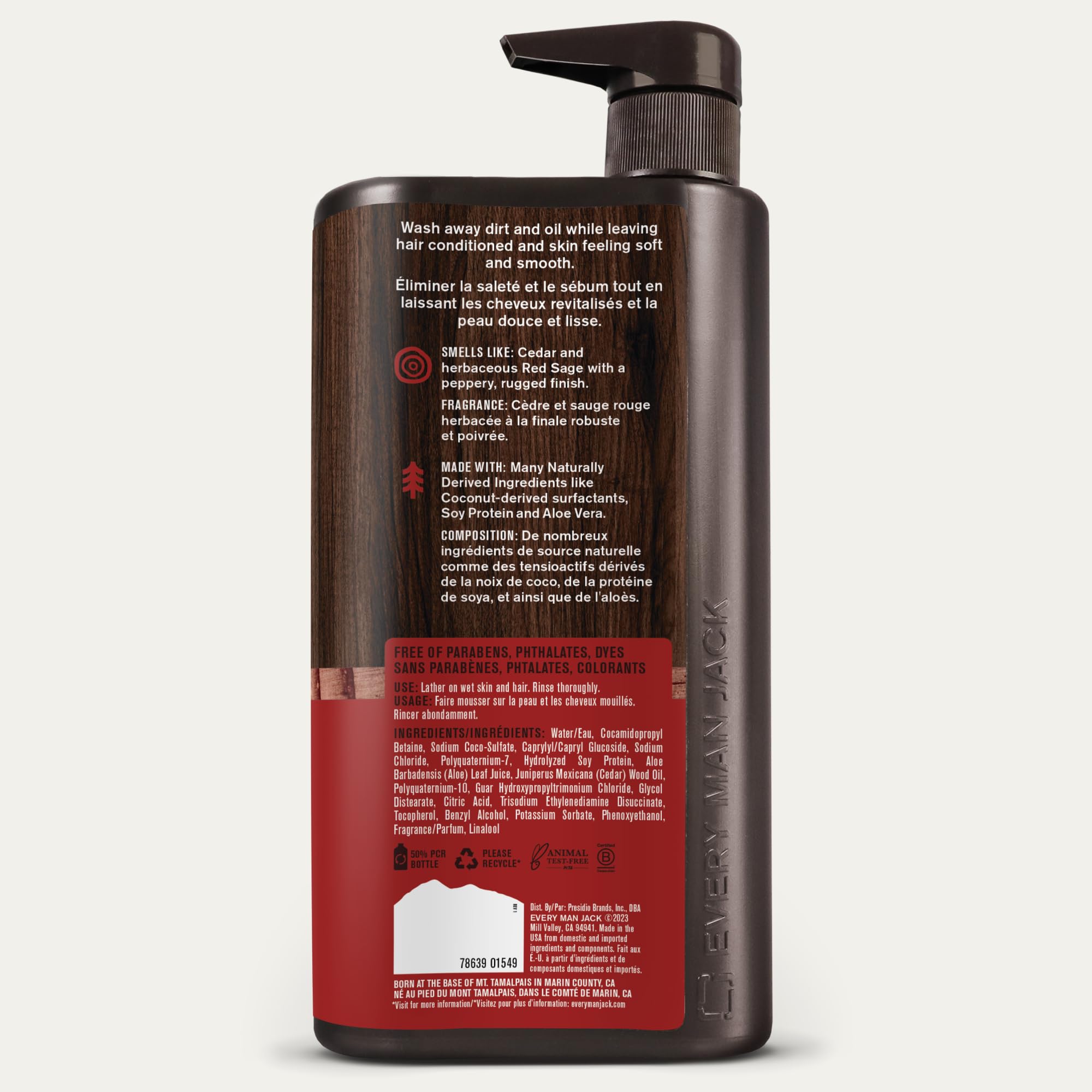 Every Man Jack aloe and soy ingredients visual highlighting nourishing benefits