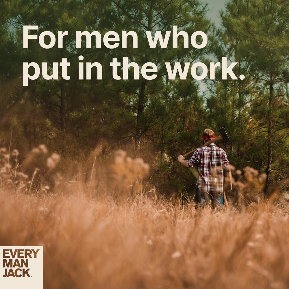 Every Man Jack bottle with beard oil showing a complete grooming routine