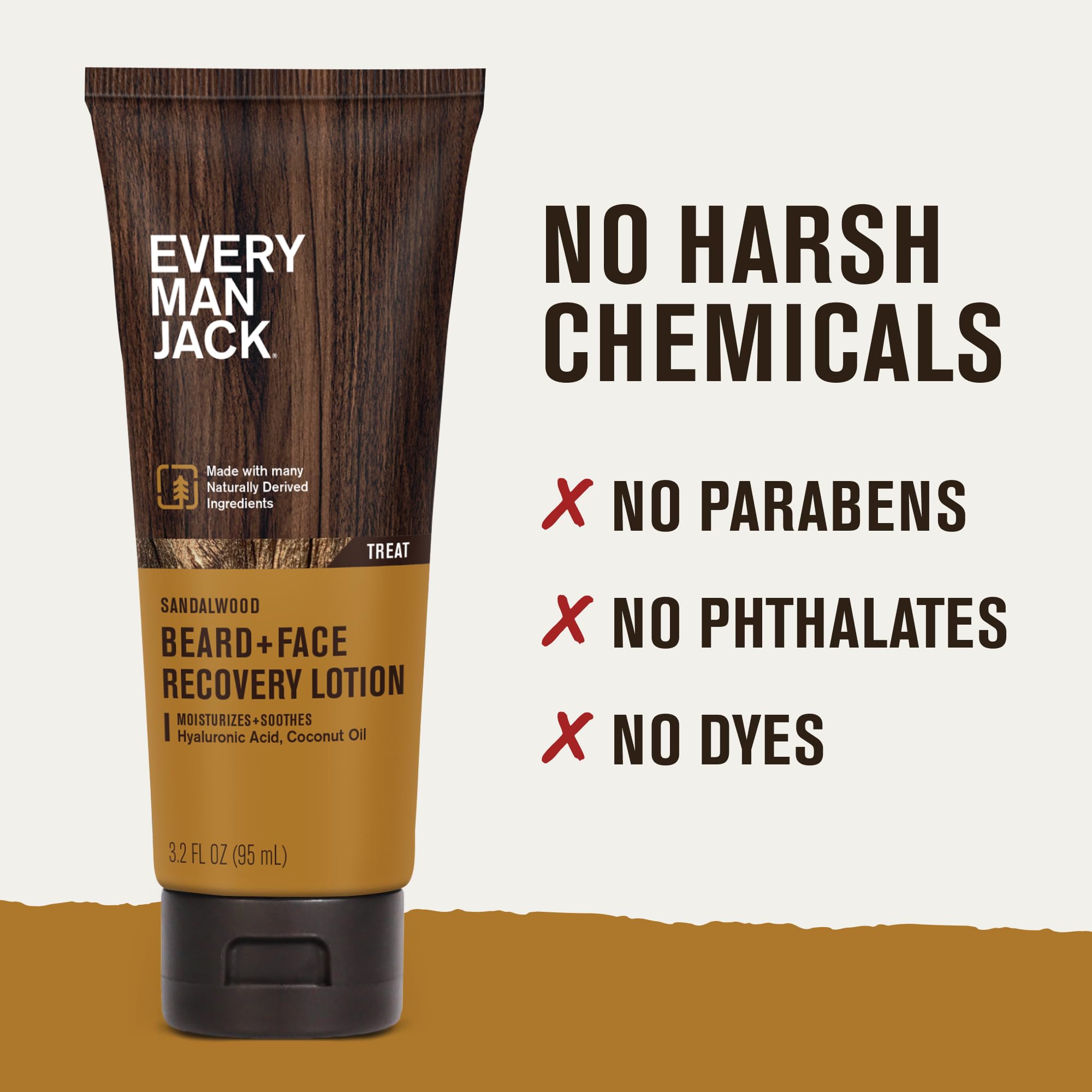 Every Man Jack label close-up showing natural ingredients and clean formula benefit