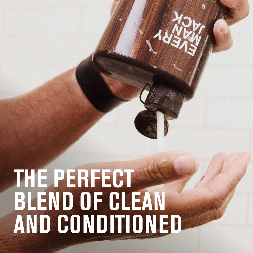 Every Man Jack ingredients display with coconut glycerin soy for natural care