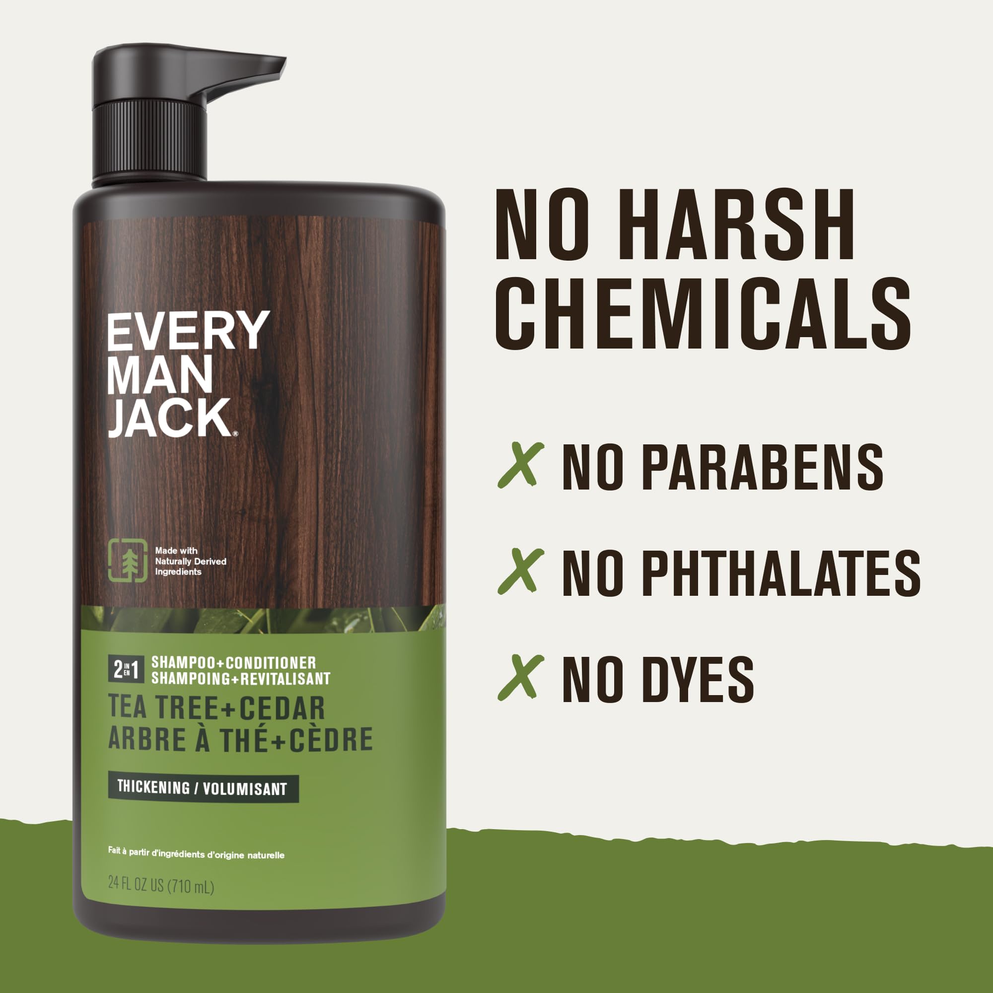 Every Man Jack in-shower use by man showing efficient one-step routine