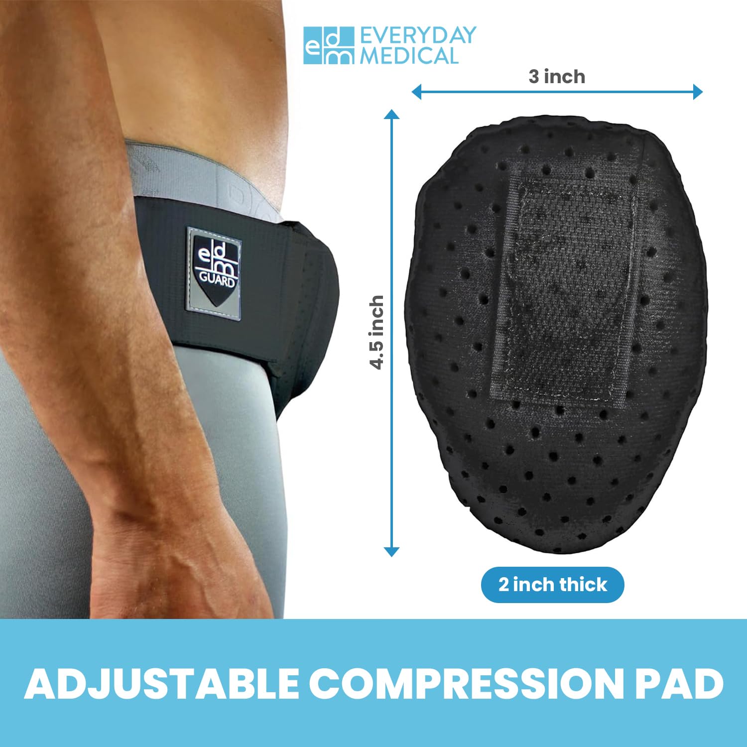 Everyday Medical lifestyle image of person walking wearing belt illustrating mobility support benefit