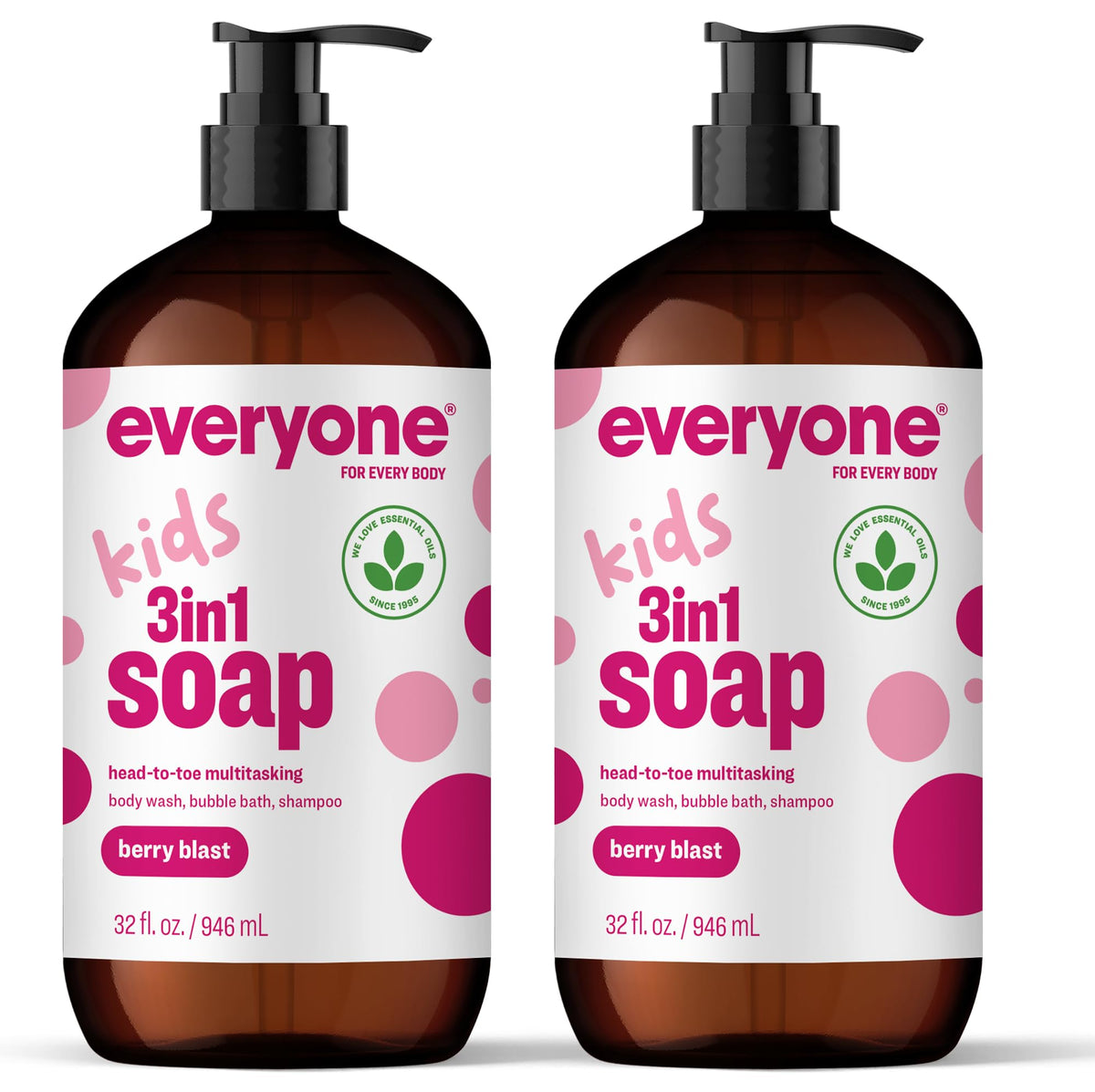 everyone front packaging showing two 32 oz bottles and clear product benefit