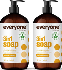 everyone for every body front packaging showing two 32oz bottles and scent