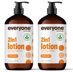 everyone front packaging showing two 32 oz bottles and clear branding for convenience