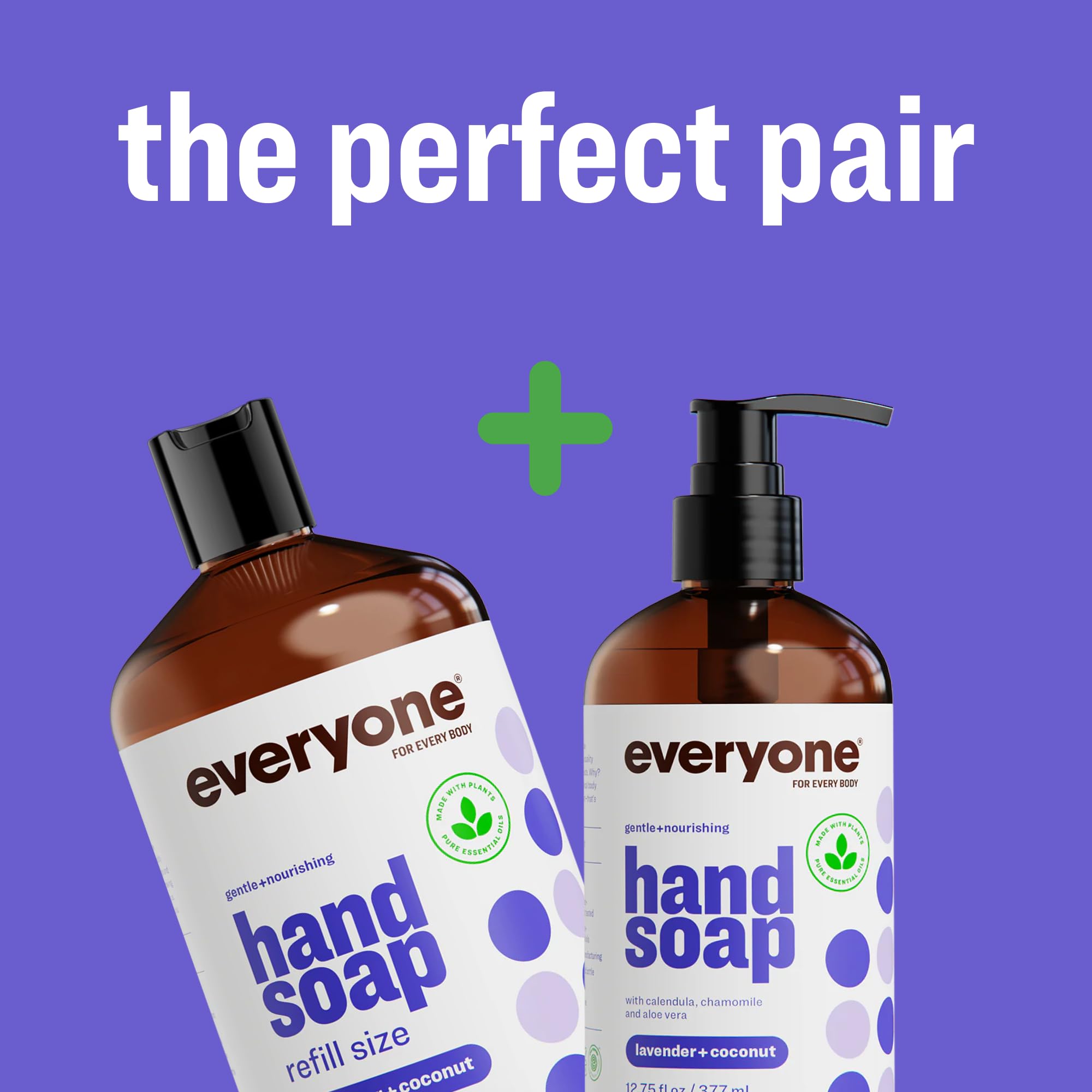 everyone for every body lavender and coconut botanicals representing natural ingredients benefit