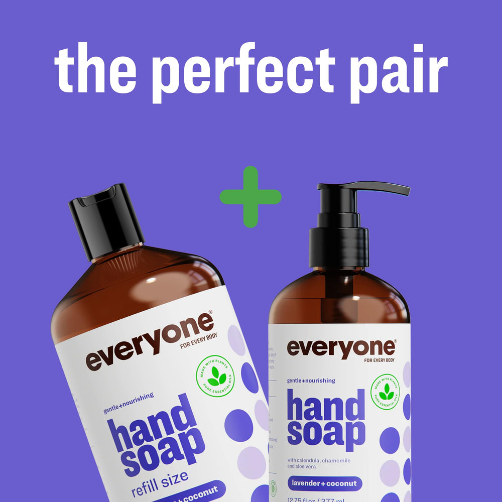 everyone for every body lavender and coconut botanicals representing natural ingredients benefit