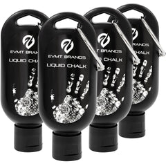 EVMT front view of four bottles showing compact gym-ready packaging and convenience