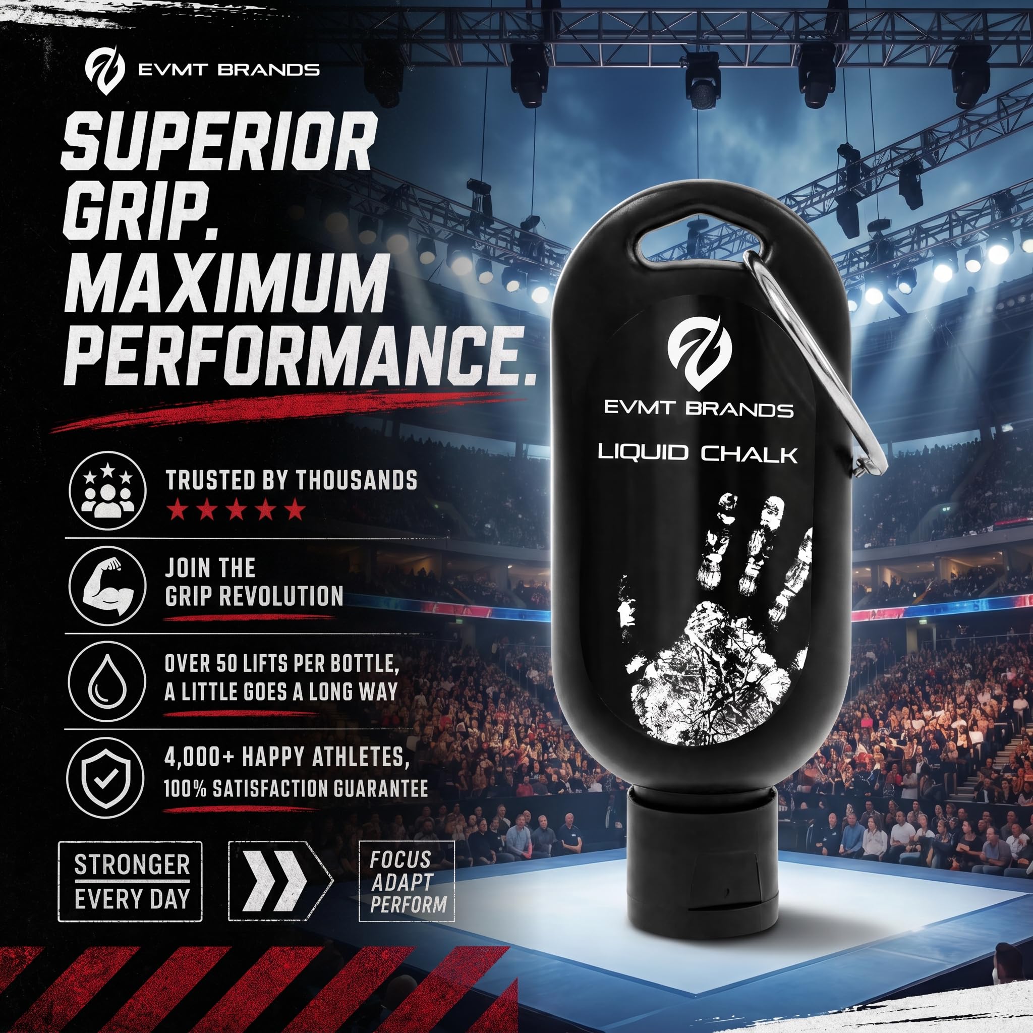 EVMT bottles inside gym bag demonstrating travel-ready convenience and portability