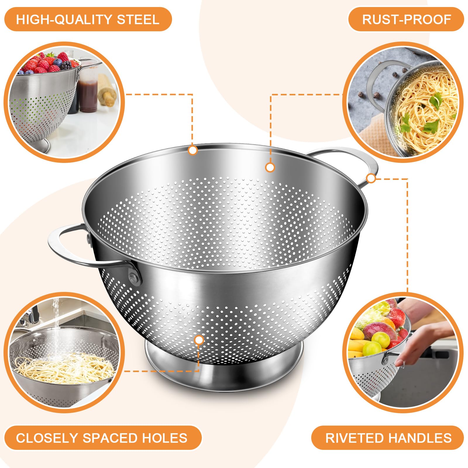 EWFEN nesting storage with other bowls to save cabinet space