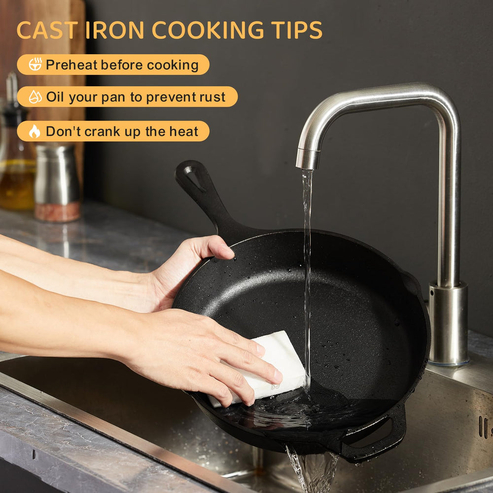 EWFEN skillet on charcoal grill lifestyle shot showing outdoor grilling durability and flavor benefit