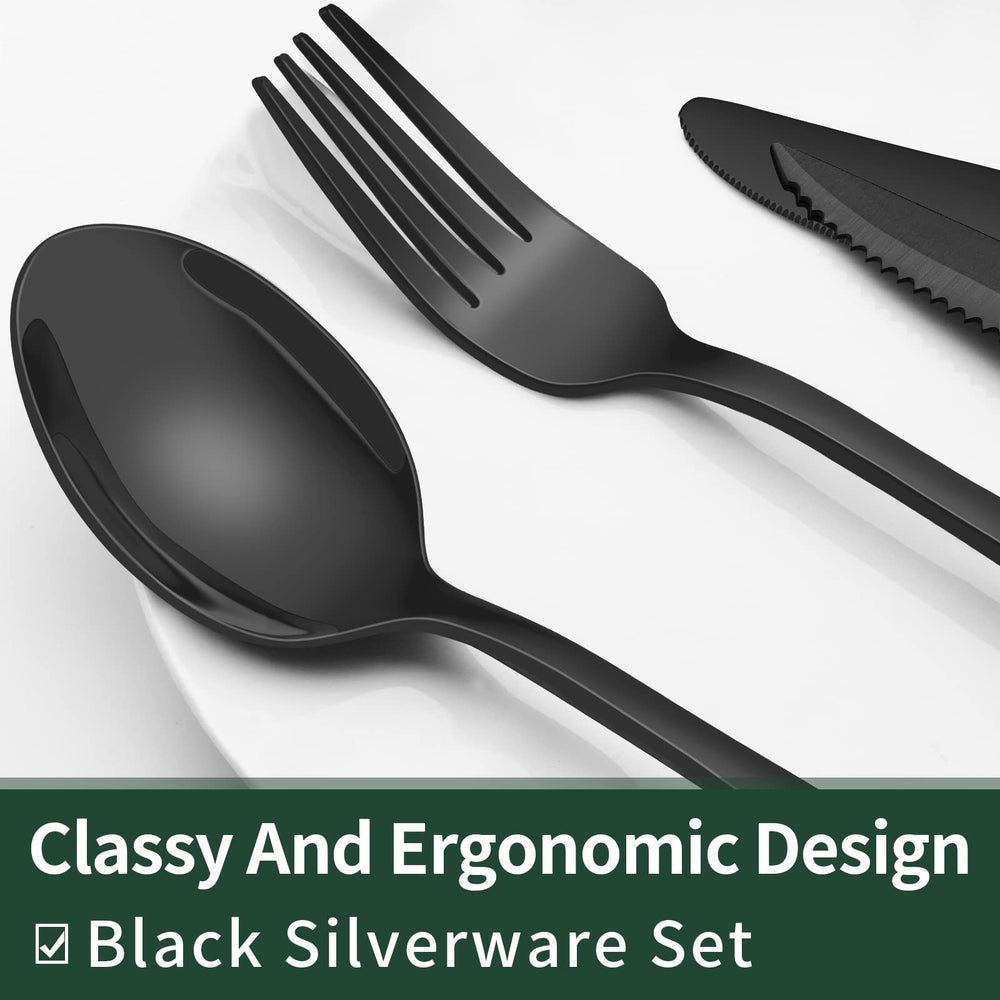 EWFEN steak knife serration detail showing sharp edge for easier meat cutting