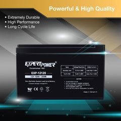ExpertPower EXP12120 ABS case close-up showing rugged construction benefit