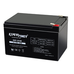 ExpertPower EXP12120 front view showing sealed AGM battery for reliable backup