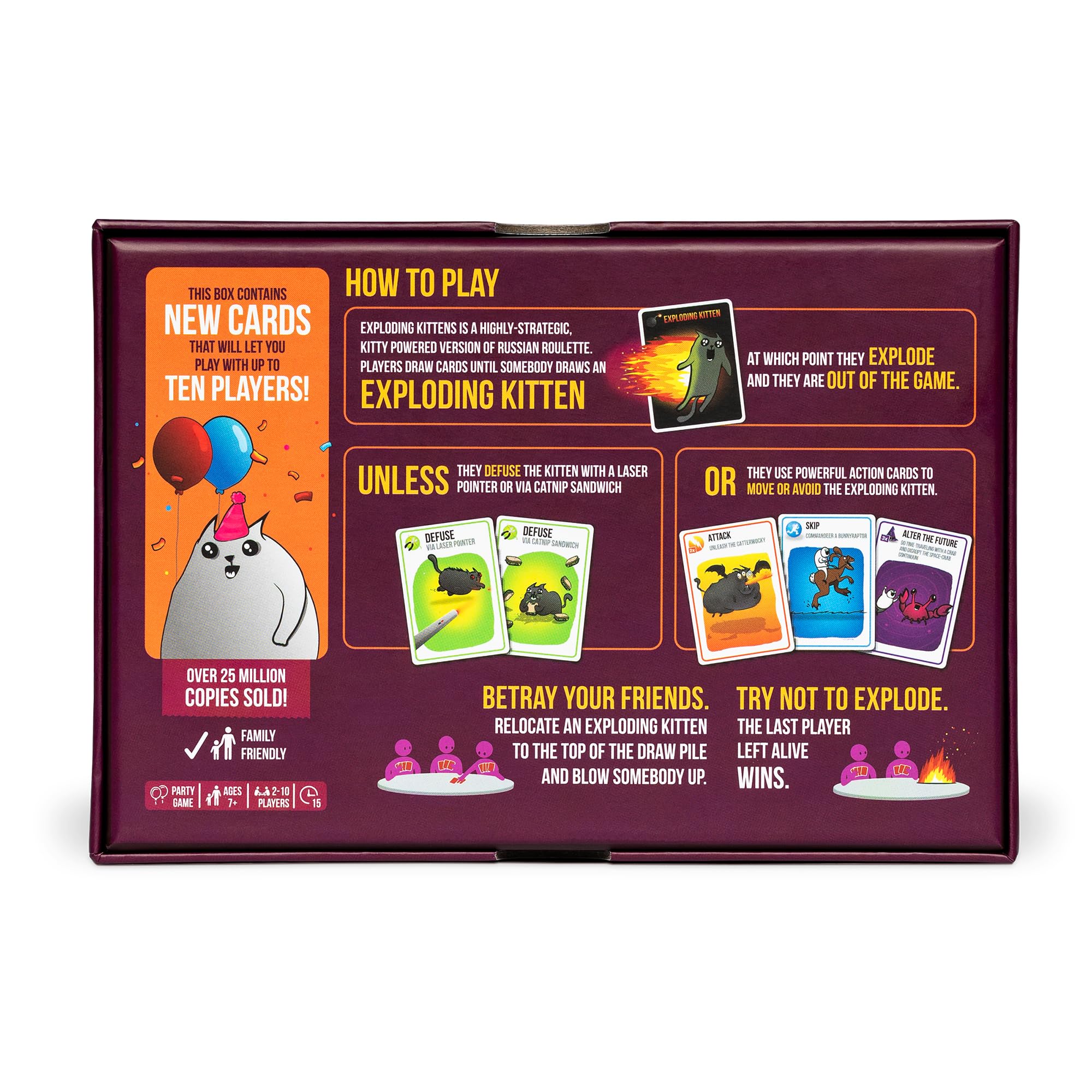 Exploding Kittens artwork by The Oatmeal close-up emphasizing visual comedy