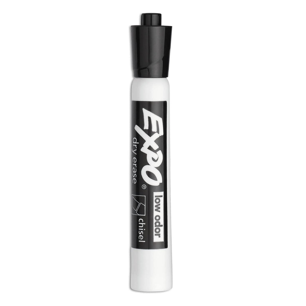 EXPO marker cap and barrel detail showing secure fit and ergonomic grip
