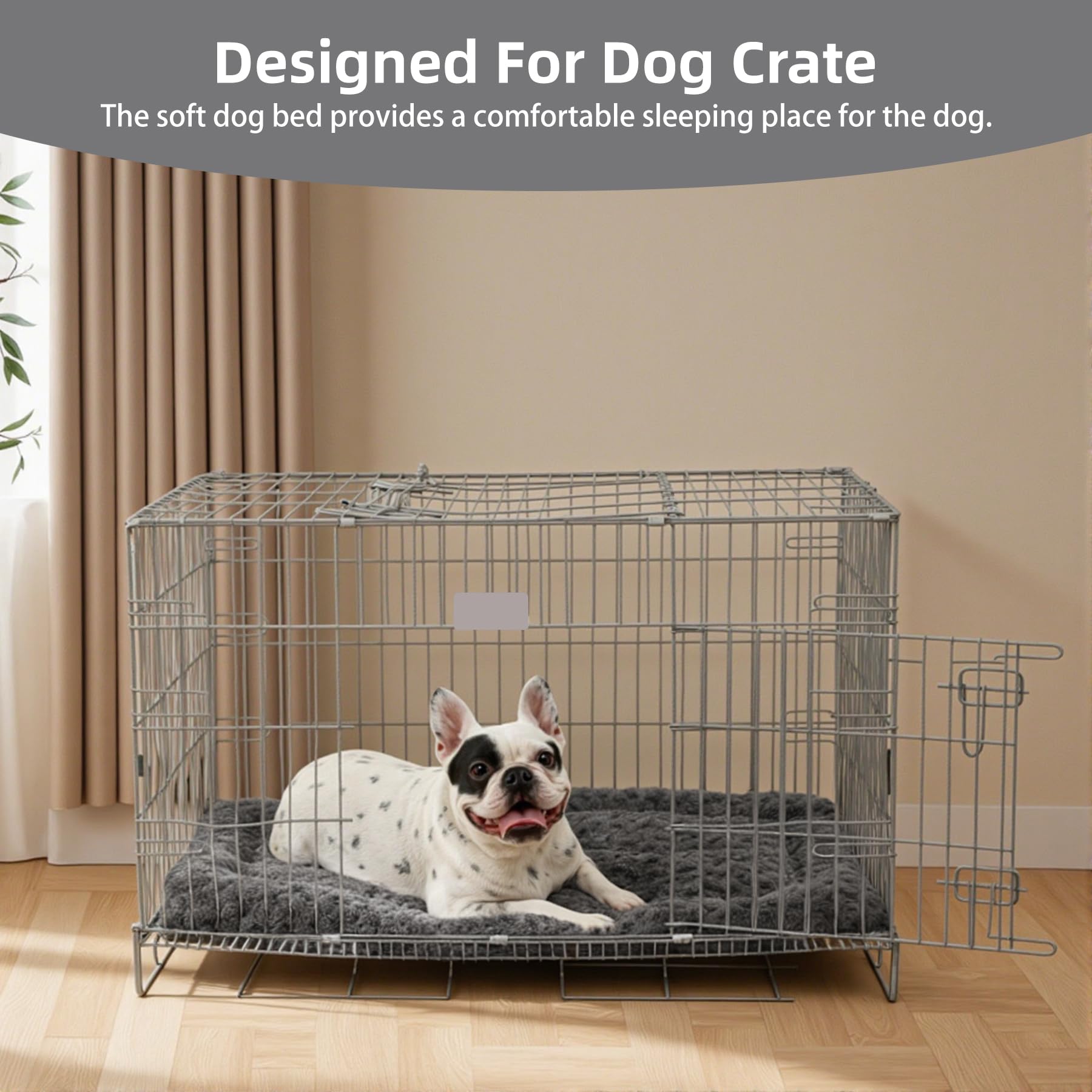 Exsnugy pad installed inside a standard crate providing stable, cushioned support